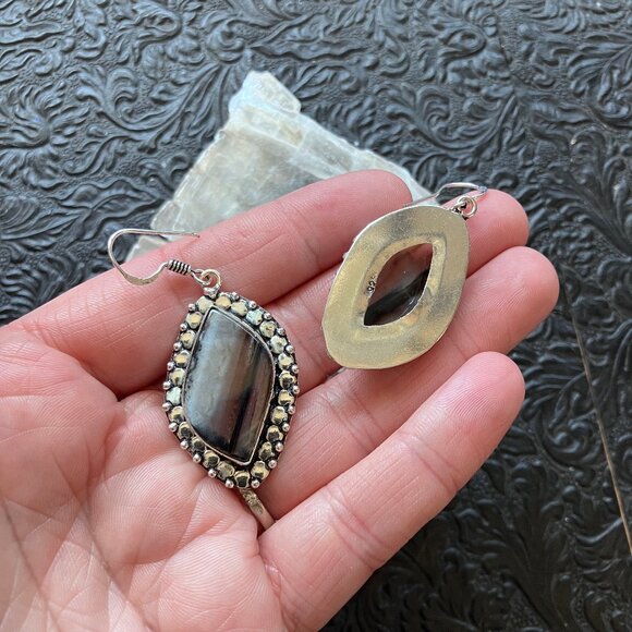 Agate Crystal Stone Jewelry Earrings - Picture 6 of 7